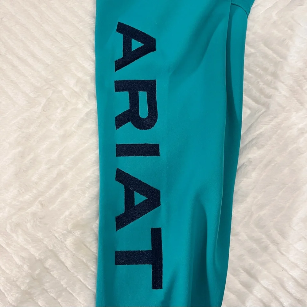 Ariat Tek Cold Series Pullover 1/4 Zip Top size xl Teal jacket sweatshirt shirt - Picture 2 of 14